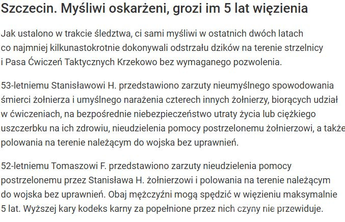 5 lat za morderstwo